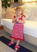 Stripy Red Dress