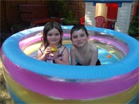 Tom and Emma's paddling pool